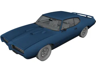 Pontiac GTO Judge Hard Top 3D Model