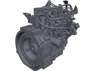 Yanmar 3TNV70 CAD 3D Model