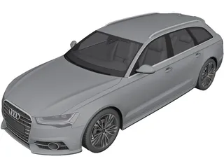 Audi A6 Avant (2015) 3D Model