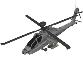 Boeing AH-64 Apache 3D Model