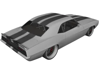 Chevrolet Camaro SS RS (1969) 3D Model