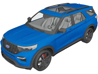 Ford Explorer ST (2020) 3D Model 3D Preview