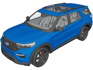 Ford Explorer ST (2020) 3D Model