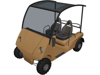 Golf Cart 3D Model