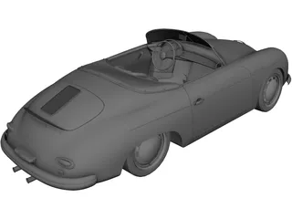 Porsche 356A Speedster (1957) 3D Model
