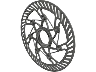 Center Lock Brake Rotor 3D Model 3D Preview