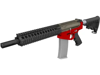 AR-15 CAD 3D Model