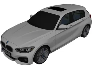 BMW 1-Series 5-door (2016) 3D Model 3D Preview