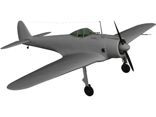 Nakajima Ki-43 Hayabusa 3D Model