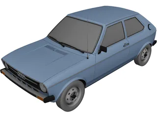 Audi 50 [Typ 86] (1974) 3D Model
