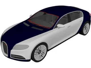 Bugatti 16C Galibier Concept (2009) 3D Model