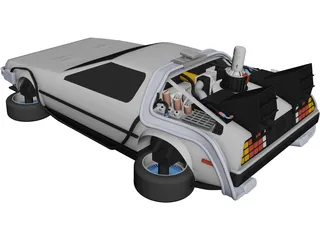 DeLorean DMC-12 CAD 3D Model