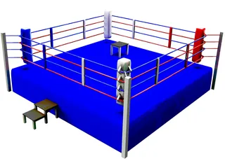 Boxing Ring 3D Model