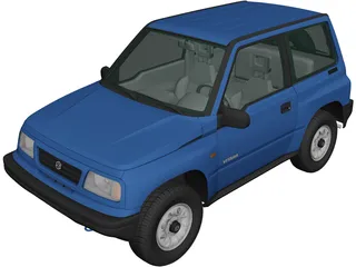 Suzuki Samurai SWB 1996 3D model - Download Vehicles on