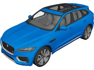 Jaguar F-Pace S (2017) 3D Model