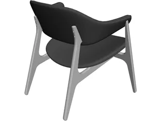 Span Lounge Chair CAD 3D Model
