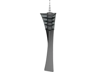 Airport Tower 3D Model