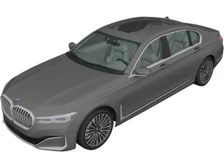 BMW 750Li (2019) 3D Model 3D Preview