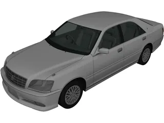 Toyota Crown S170 (2001) 3D Model