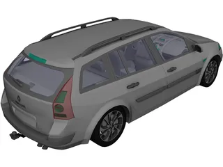 Renault Megane II (2009) 3D Model