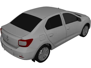 Renault Logan (2016) 3D Model