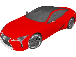 Lexus LC500h 3D Model