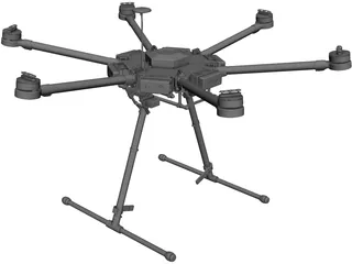 UAV Copter M600 3D Model