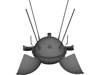 Luna 9 3D Model