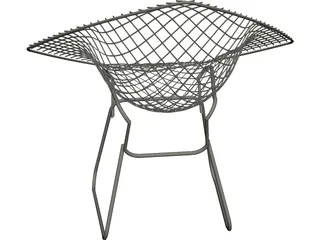 Bertoia Diamond Lounge Chair 3D Model