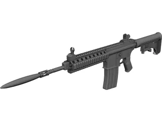 AR-15 3D Model 3D Preview