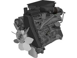 Engine 2L 4-cylinder CAD Model - 3DCADBrowser