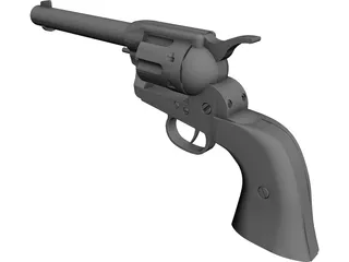 Colt 45 Peacemaker (1873) 3D Model