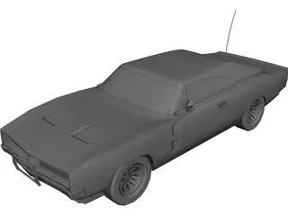 Dodge Charger (1969) 3D Model
