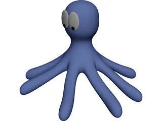 Cartoon Octopus 3D Model