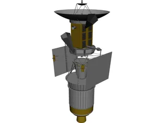 Magellan Probe with Booster 3D Model 3D Preview