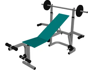 Bench Press 3D Model