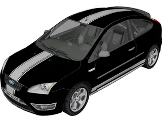 Ford Focus ST (2005) 3D Model 3D Preview