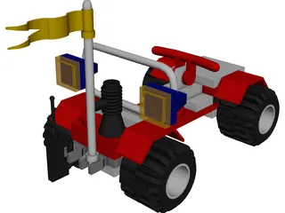 LEGO Car 3D Model