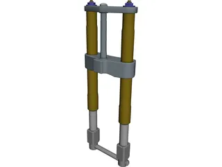 Superbike Fork 3D Model