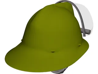 Helmet Fireman 3D Model