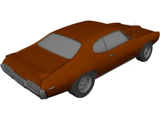 Pontiac GTO (1969) 3D Model