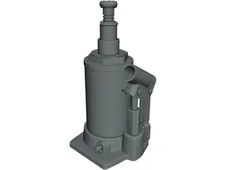 Hydraulic Jack CAD 3D Model