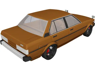 Toyota Corolla DX 3D Model 3D Preview