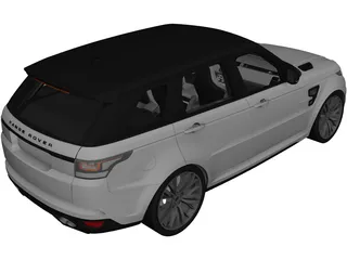 Range Rover Sport SVR 3D Model