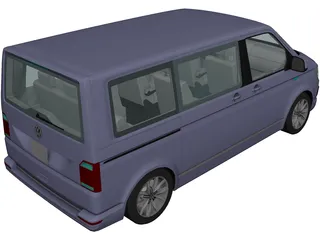 Volkswagen Caravelle (2018) 3D Model