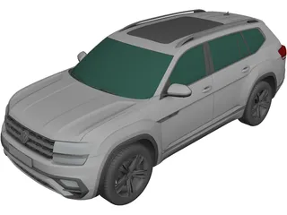 Volkswagen Atlas R-Line (2017) 3D Model