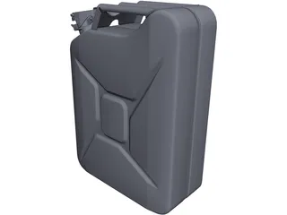 Jerry Can 20 Litres CAD 3D Model