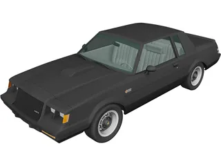 Buick Regal Grand National Coupe (1987) 3D Model