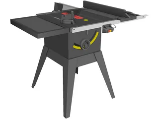 Table Saw 3D Model 3D Preview