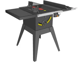 Table Saw 3D Model